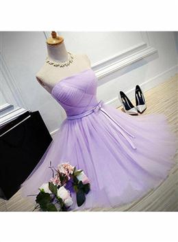 Picture of Lovely Tulle Short Homecoming Dresses, Scoop Simple Cute Prom Dresses Grduation Dresses